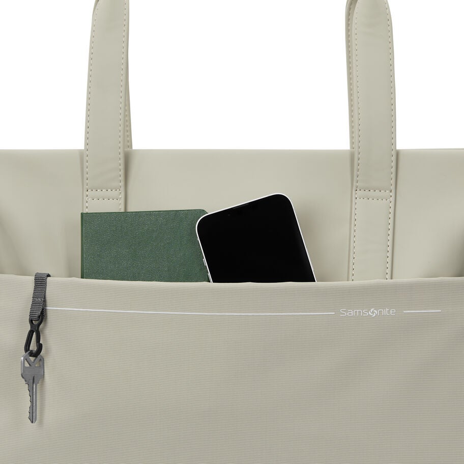 Better Than Basic Tote in the color Limestone Grey. image number 3